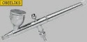 Hansa airbrushpistool Top Line 381 / Chroom / 0.3 mm