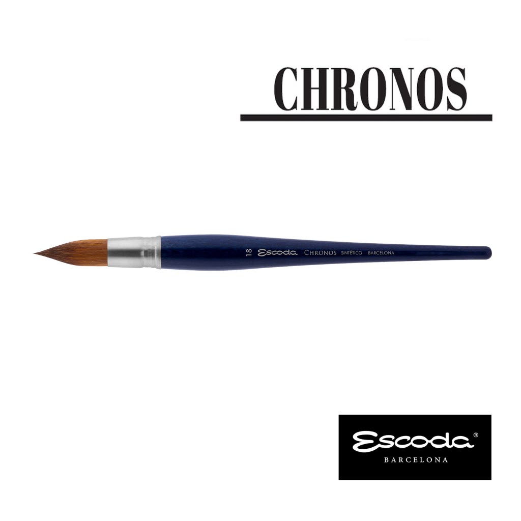 Escoda Chronos Series 1351 Artist Watercolor & Acrylic Paint Brush
