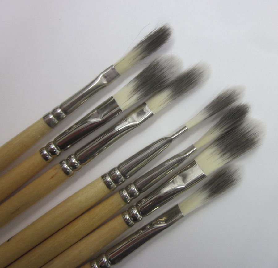 LEONARD Marbling brush in grey synthetic fibre Similhair Samy 2122 UB