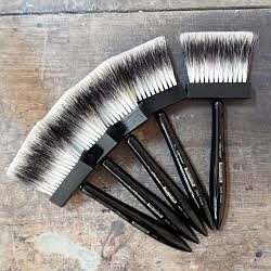 daskwasten softening brushes balai blaireau badger brushes