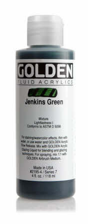 Golden Fluid Acrylics Jenkins Green