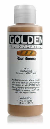 Golden Fluid Acrylics Raw Sienna