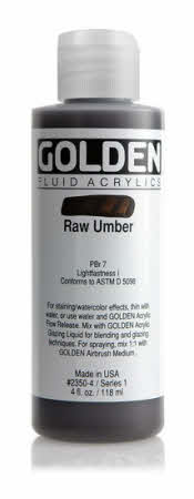 Golden Fluid Acrylics Raw Umber