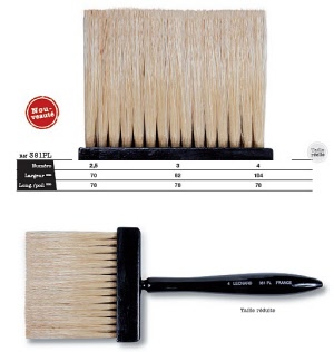 LEONARD Bristle softening brush 381 PL